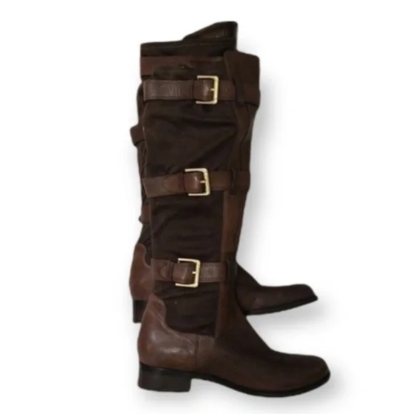 New Cole Haan Air Avalon Triple Buckle‎ Tall Boots Blackstone - Picture 1 of 10